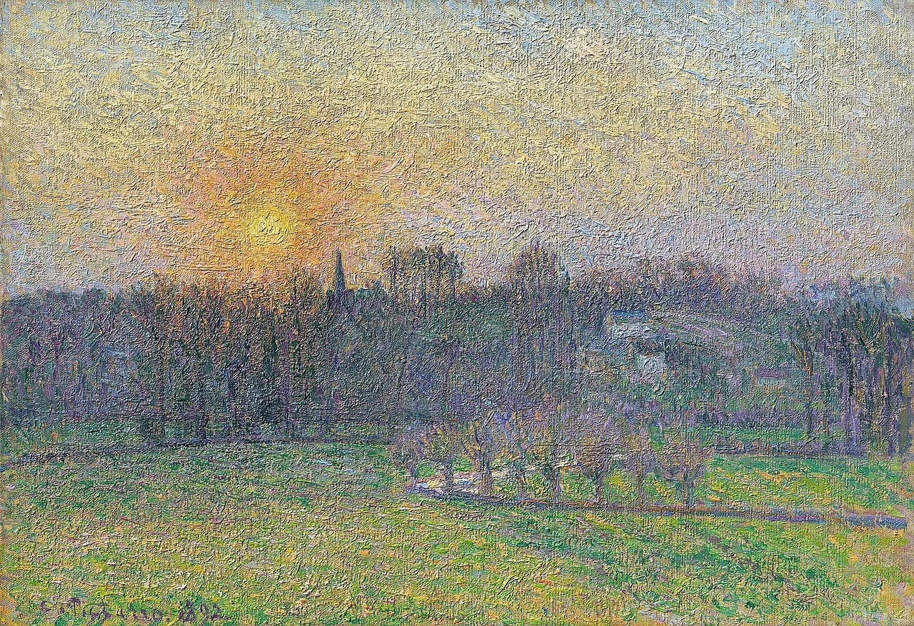 Vista di Bazincourt, tramonto - Collezione Hasso Plattner, Museo Barberini, Potsdam